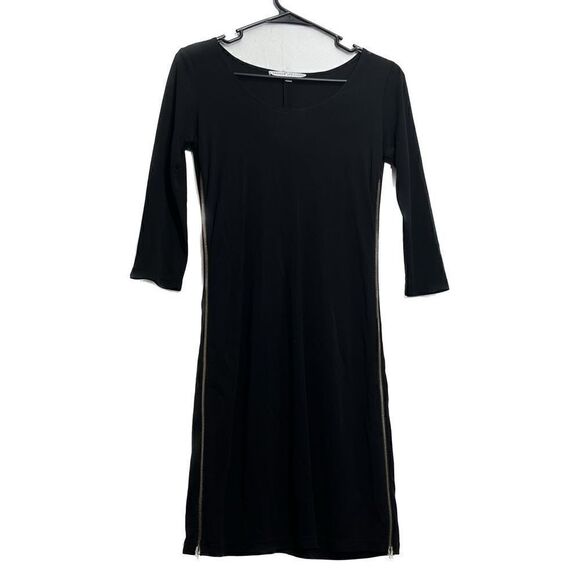 Amanda Uprichard long sleeve, dual side, zip midi  dress women’s small ￼￼ - Picture 1 of 7